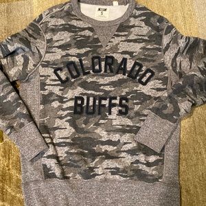 ~Tailgate~ University of Colorado Buffs Camouflage Sweatshirt